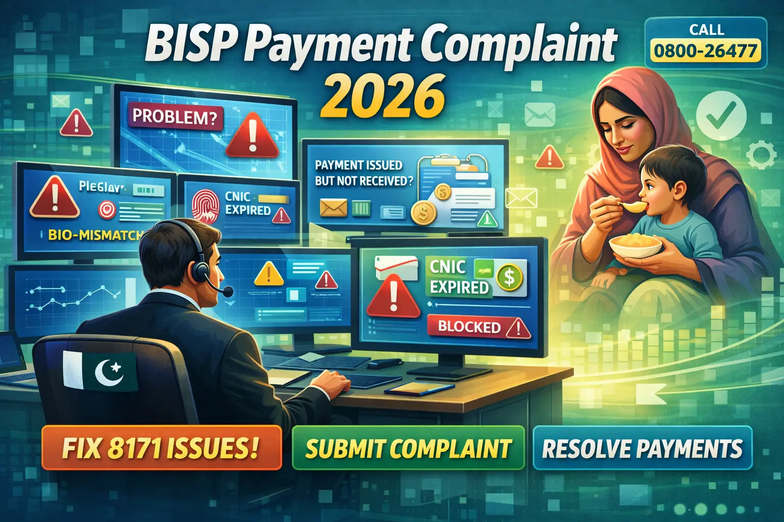 BISP payment support interface in action