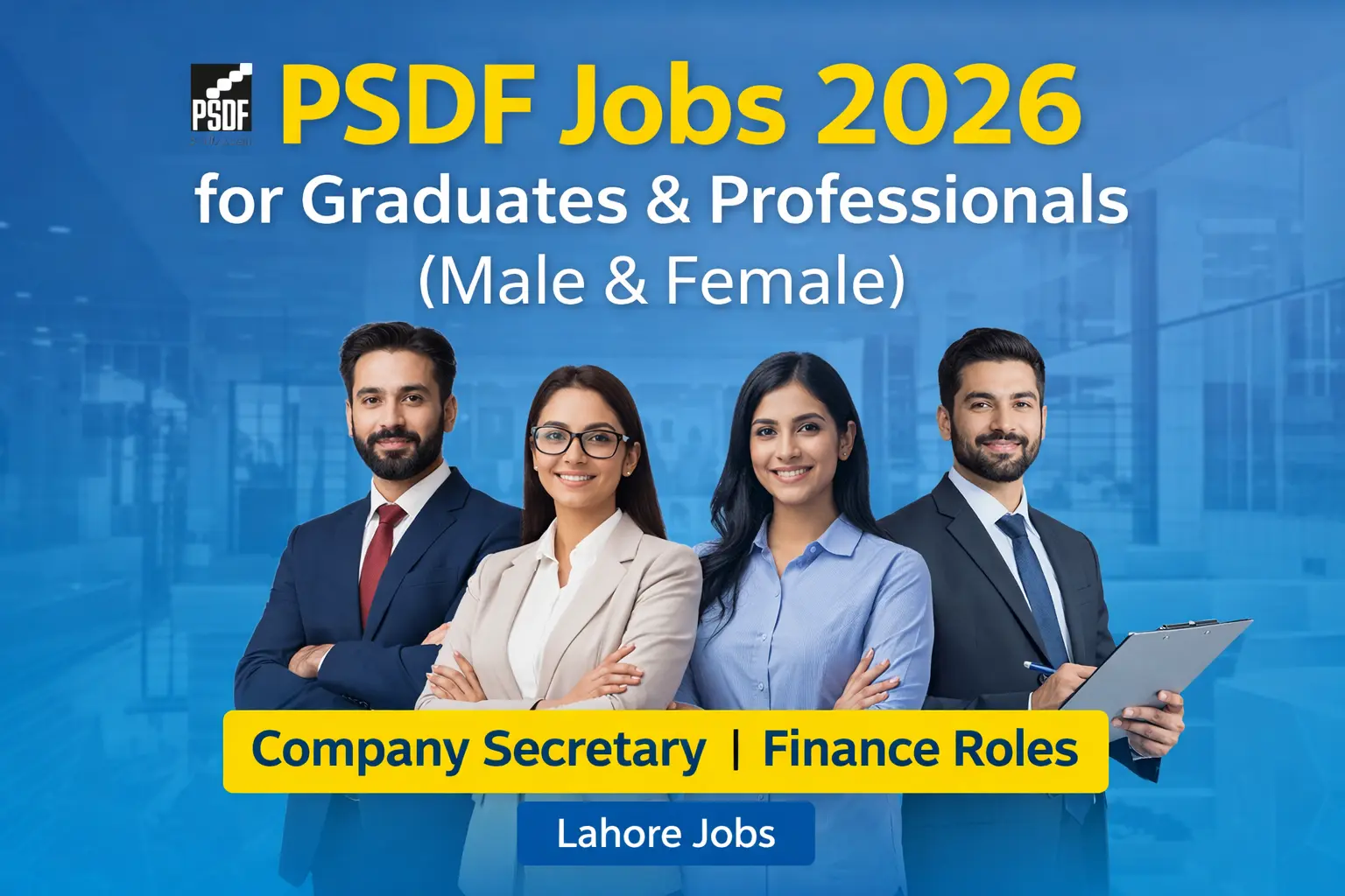 PSDF jobs for graduates in Lahore