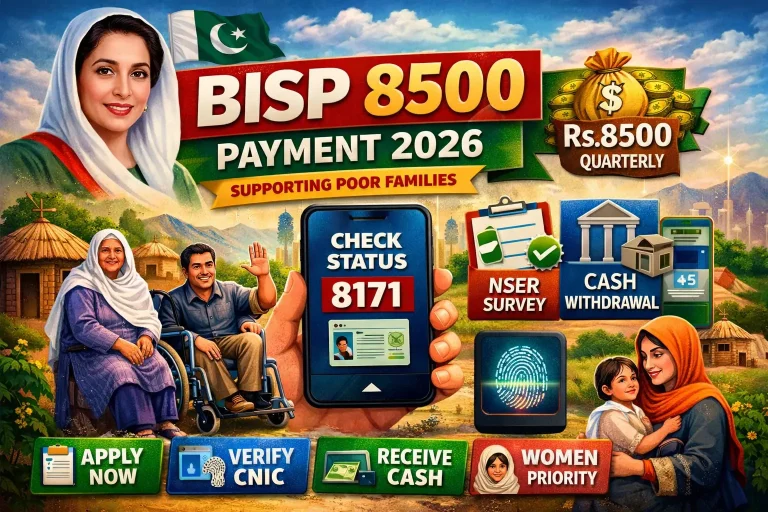 Benazir Income Support 8500 Payment 2026
