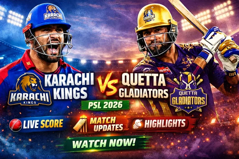 Karachi Kings vs Quetta Gladiators PSL 2026