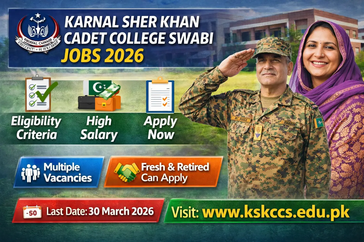 Karnal Sher Khan College job