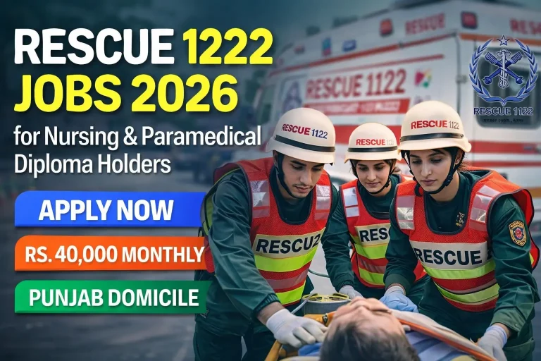 Rescue 1122 jobs 2026 promotions