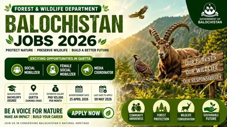 Balochistan Forest & Wildlife Department Quetta Jobs 2026 – Complete Career Guide