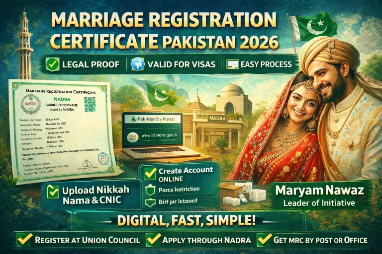 Marriage Registration Certificate Pakistan 2026: Complete Guide