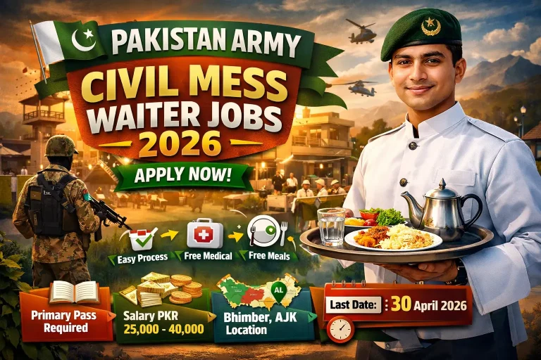 Pakistan Army Civil Mess Waiter