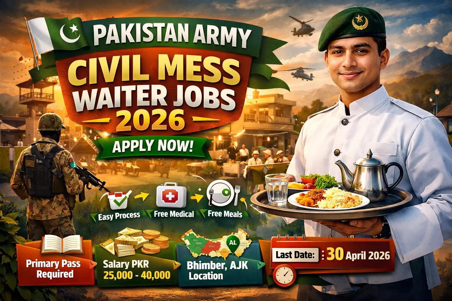 Pakistan Army Civil Mess Waiter