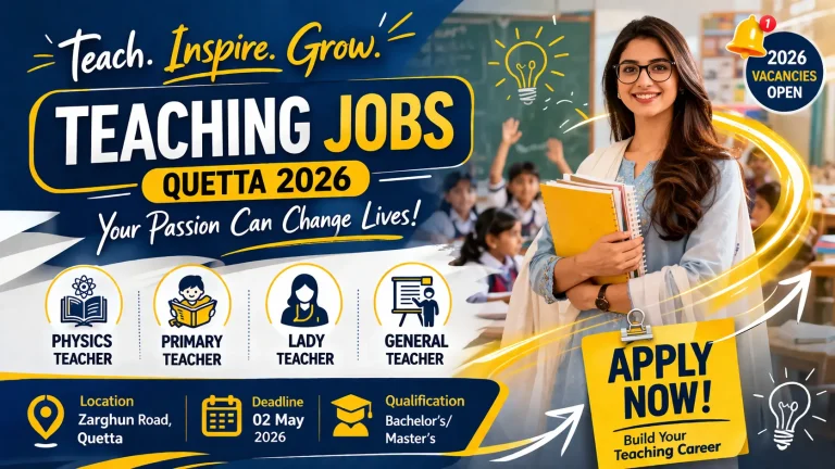 Teaching Jobs 2026 in Quetta