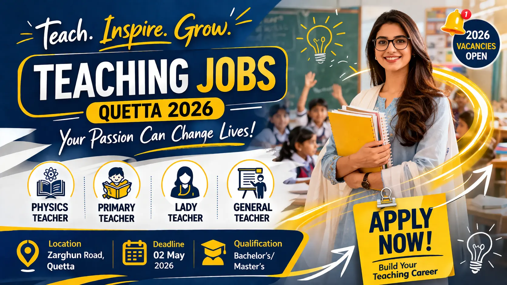 Teaching Jobs 2026 in Quetta