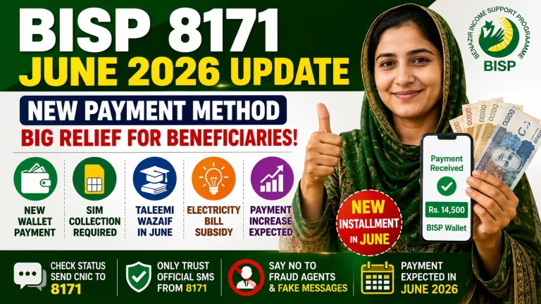 BISP 8171 June 2026 Update New Payment Method SIM Announcement and Big Relief for Beneficiaries