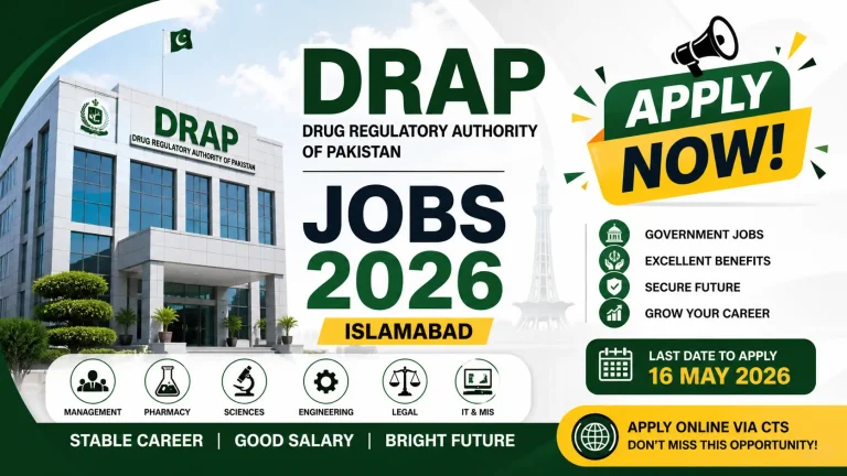 Drug Regulatory Authority Pakistan Jobs 2026 – Eligibility, Positions & How to Apply