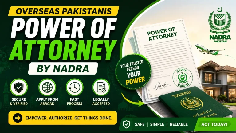 Power of Attorney for overseas Pakistanis